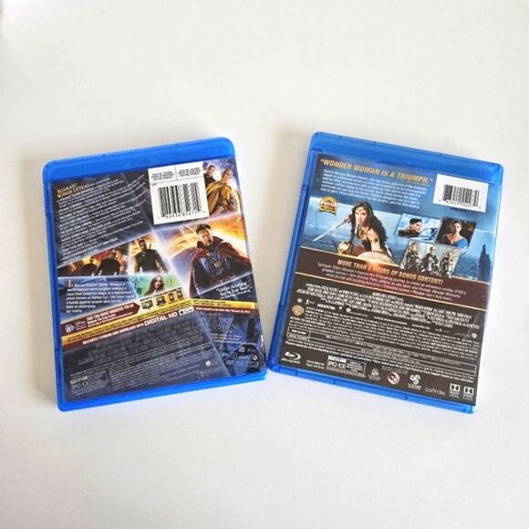 Marvel Dr Strange & DC Wonder Woman Blu-Ray + DVD Media Bundle - Picture 2 of 3